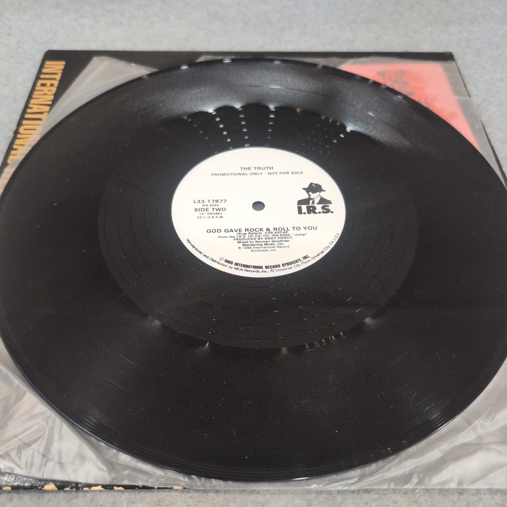 The Truth God Gave Rock & Roll To You 12" Vinyl Promo Single IRS Records 1989 - Picture 6 of 7